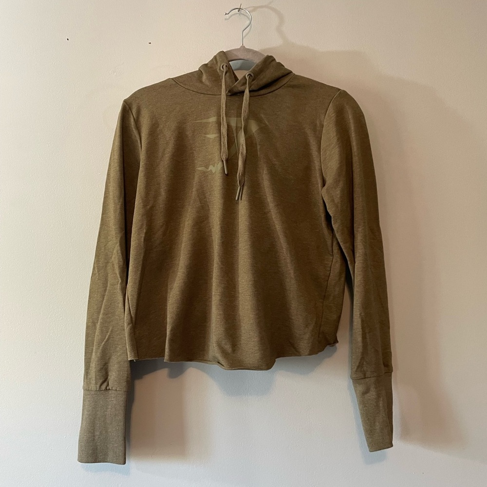 Gymshark Khaki Women's Crossback Hoodie - Picture 4 of 8
